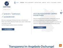 Tablet Screenshot of certified.de